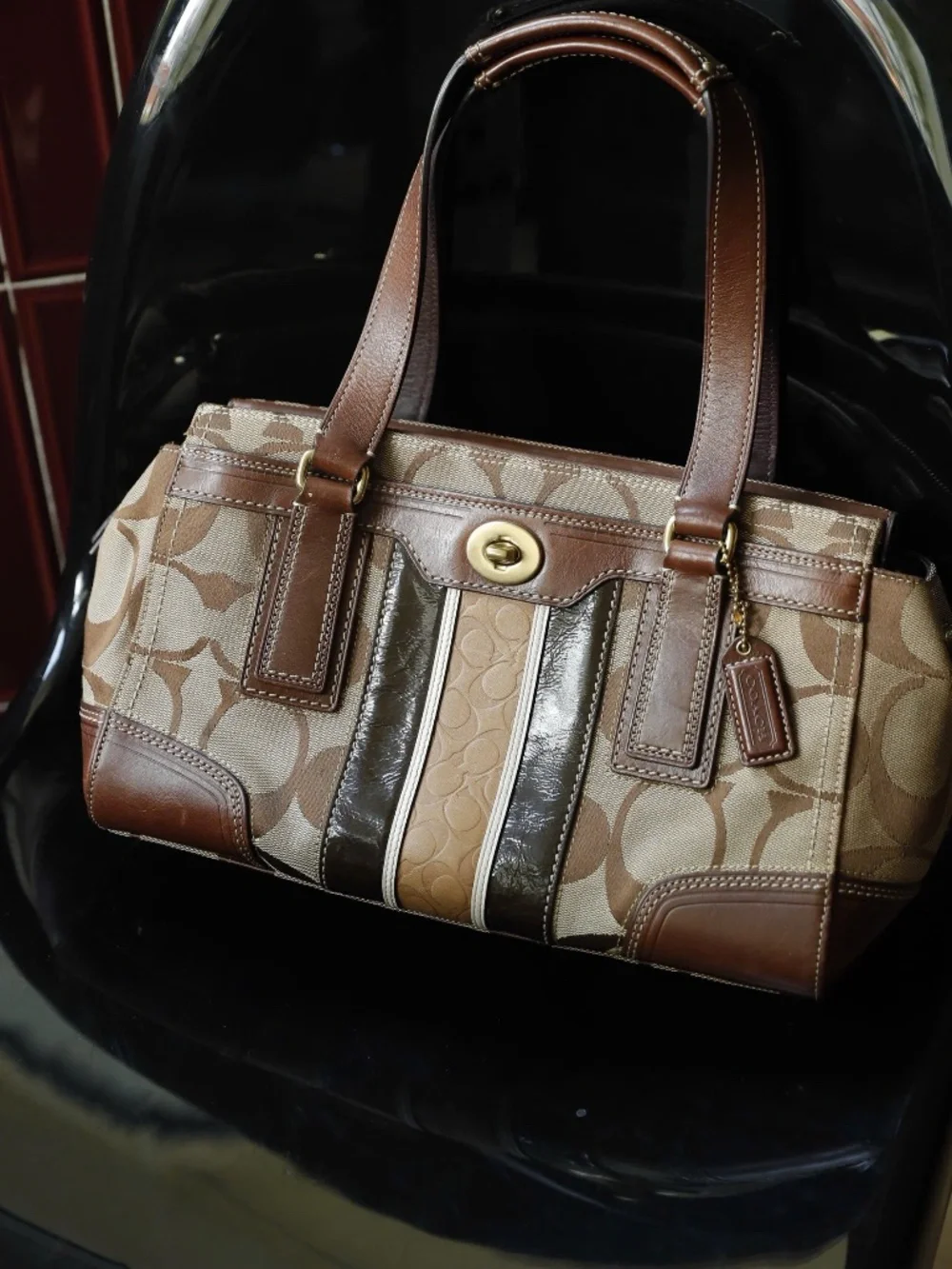 Vintage coach boho bag